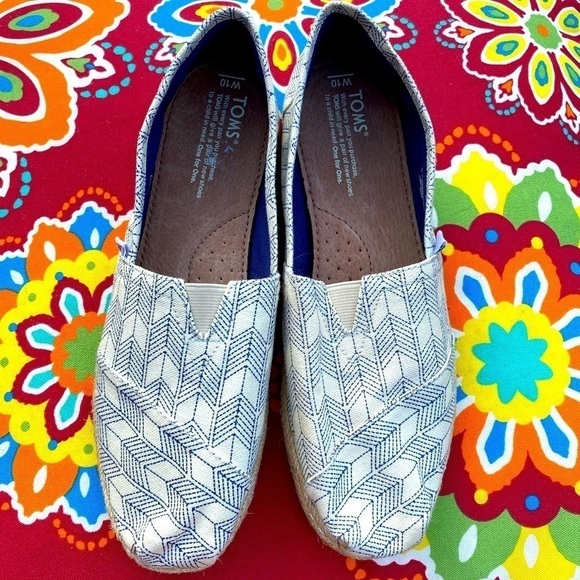 TOMS Whisper Canvas Shashiko flats - Picture 1 of 7